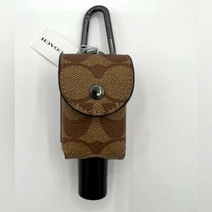 Coach  Keychain  Hand Sanitizer Holder NIP NWT